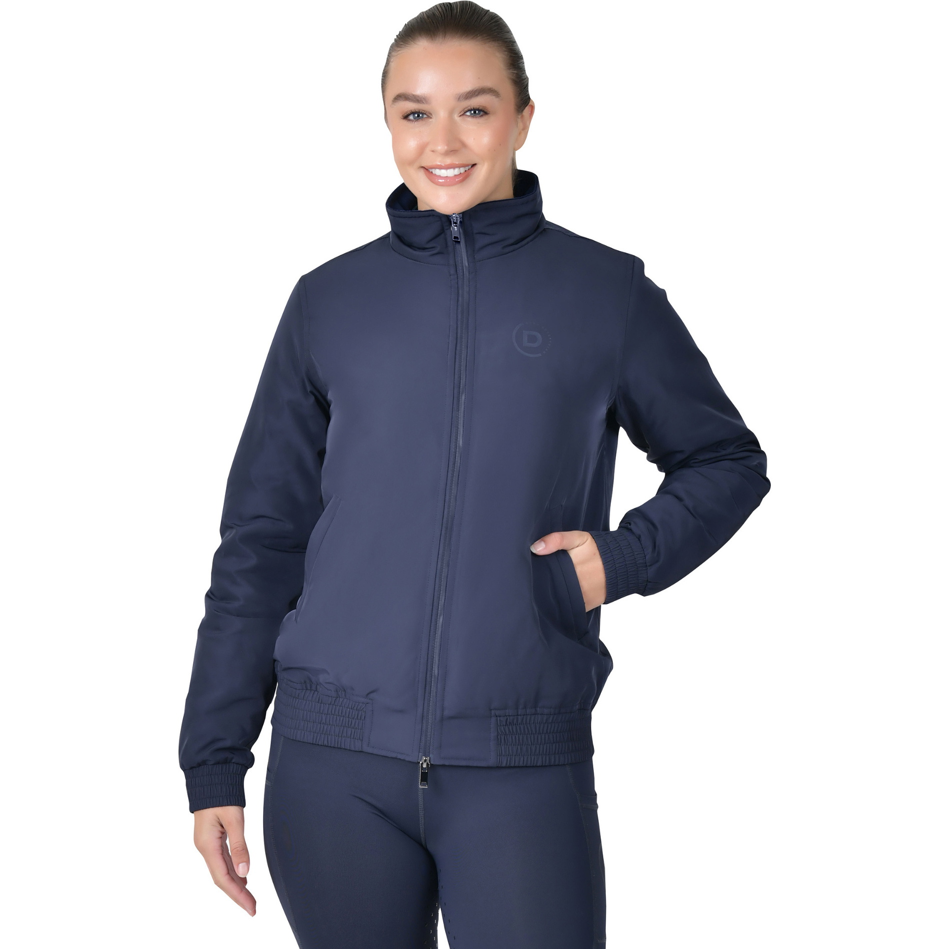 2025 Dublin Womens Zip Through Blouson Team Jacket 1028856 - Navy
